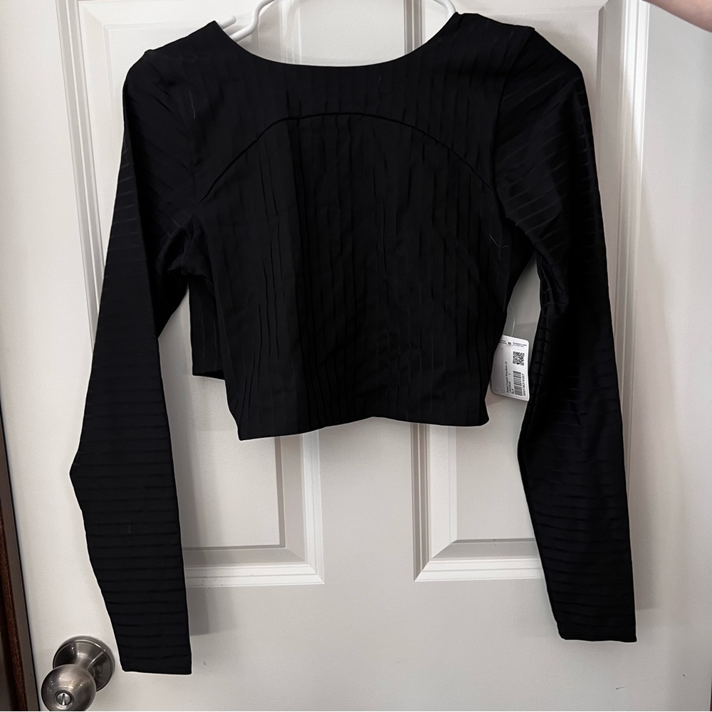 Lulu ribbed cross back long sleeve